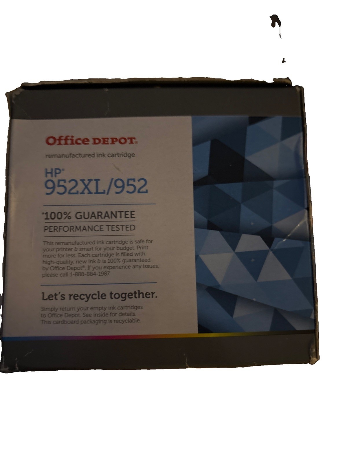 New Office Depot 952XL Ink Cartridges Set Black Yellow Cyan Magenta High Yield