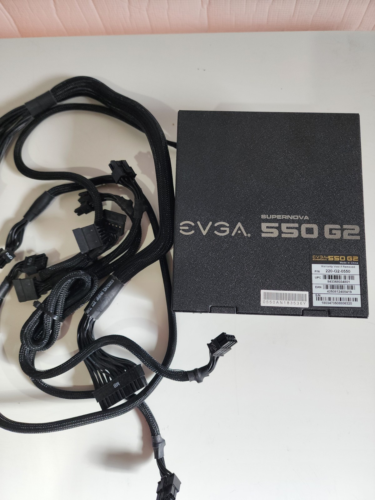 EVGA SuperNOVA 550 G2 550W 80+ Gold Modular ATX PSU SATA PCIe