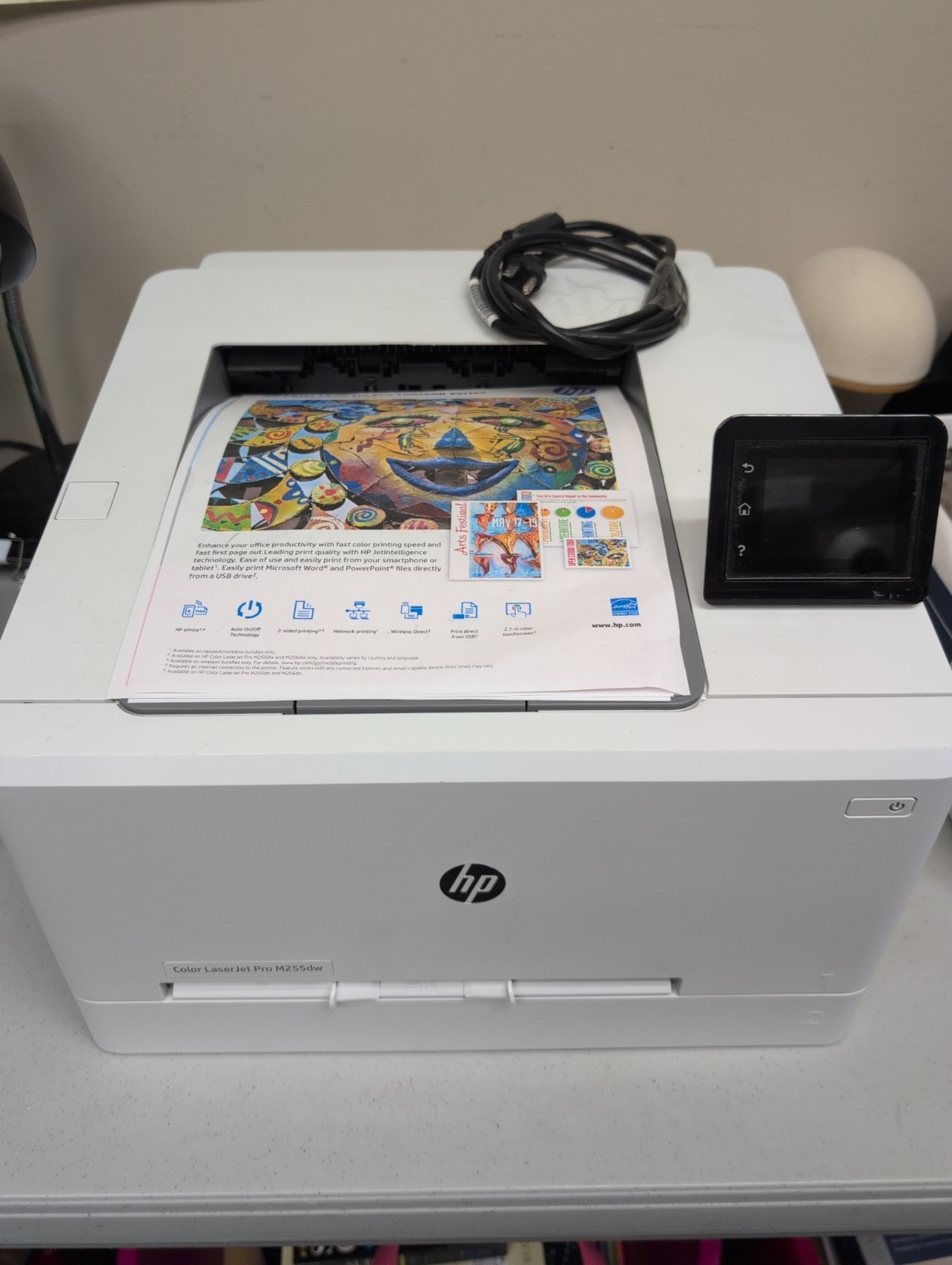 HP Color LaserJet Pro M255dw Wireless Duplex Color Laser Printer Lightly Used