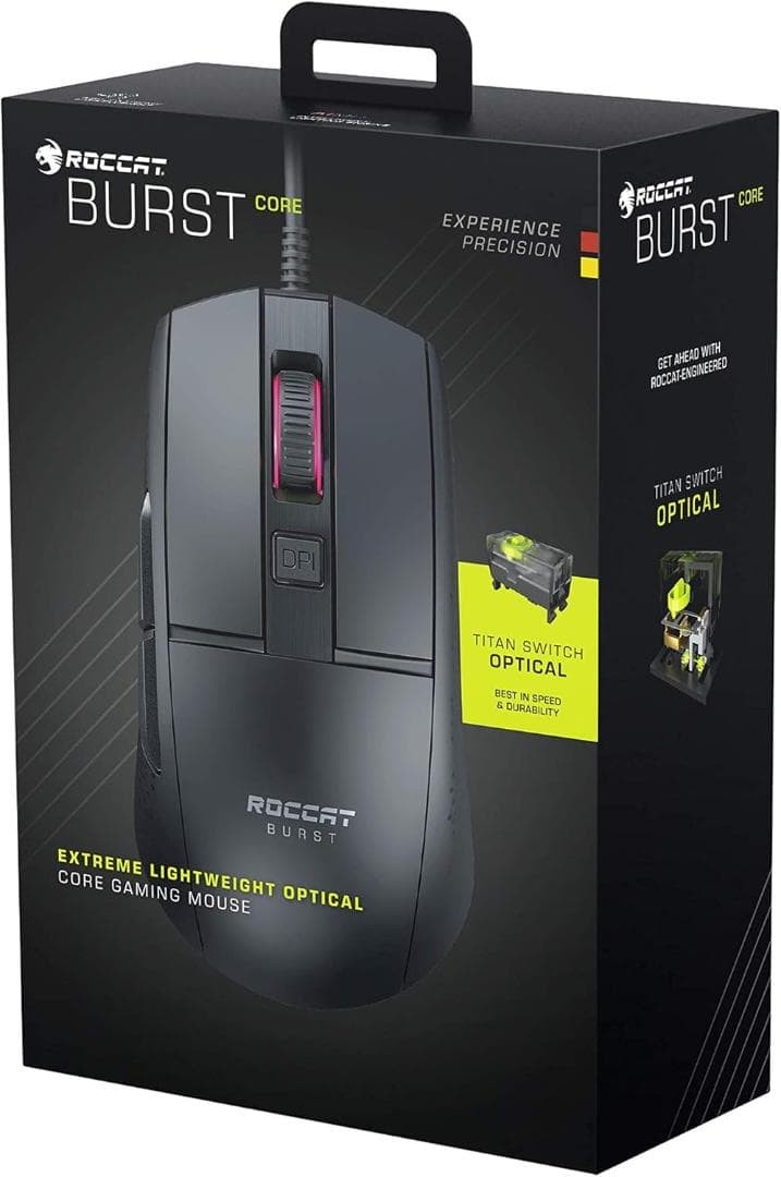 Roccat Burst Core ROC-11-752 Gaming Mouse Wired Black Unused