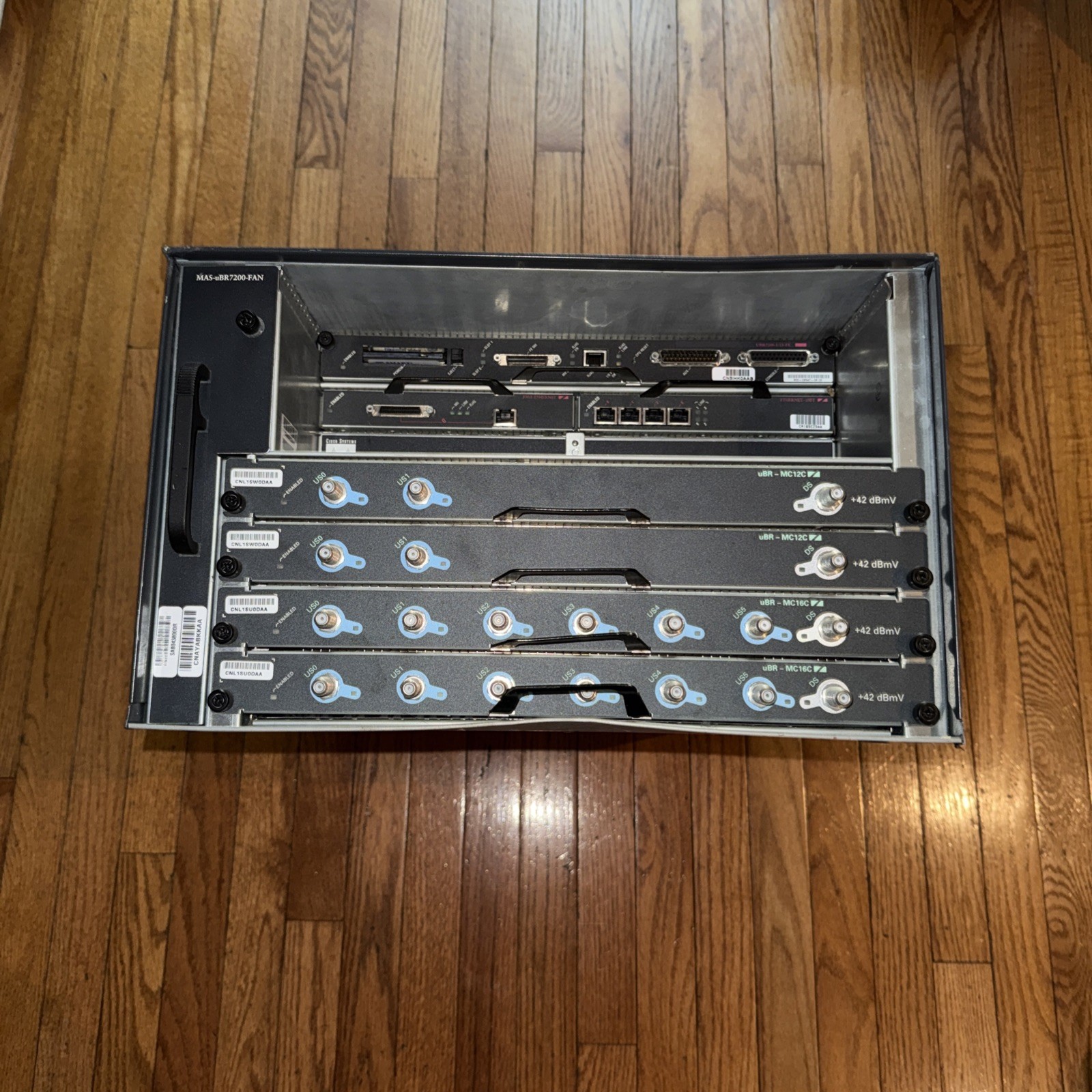 Cisco uBR7246-VXR Universal Broadband Router w/Cards Filled No Power Supply
