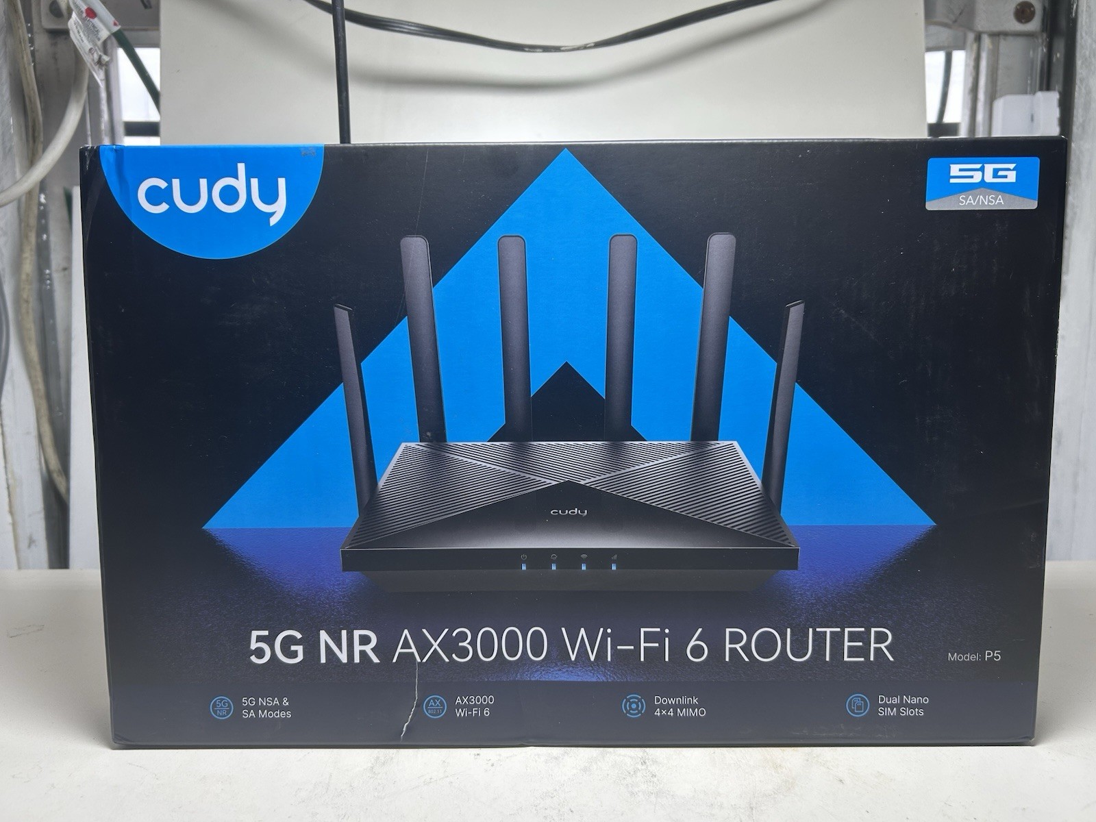 NEW CUDY 5G NR SA NSA AX3000 WiFi 6 CPE Router Dual SIM P5 (FREE S&H)