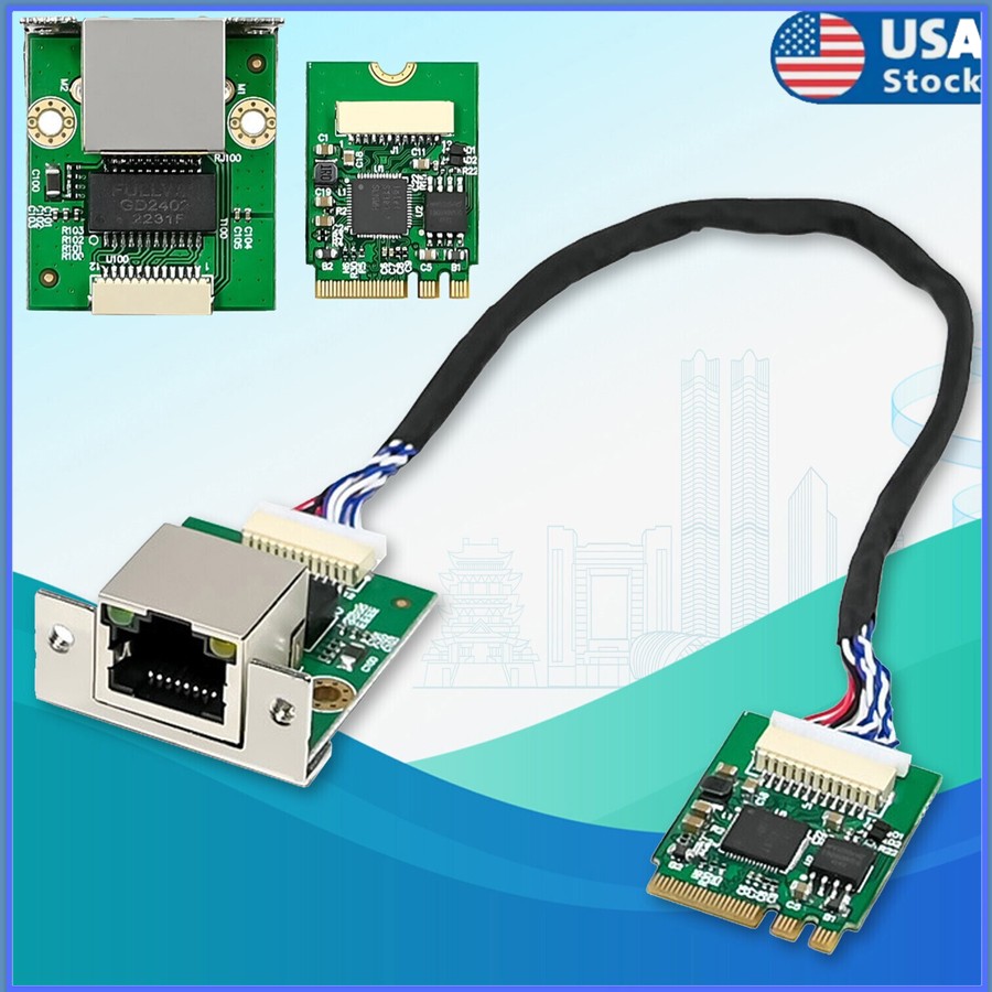 M.2 A+E 2.5GbE Intel I226-V Ethernet. NIC Card Multi-Gig 2.5G/ 1G/100M NGFF 2230
