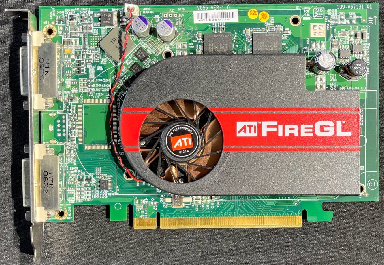 Dell / ATI FireGL V3400 128MB PCI Express x16 Video Card / 2x DVI / YG666