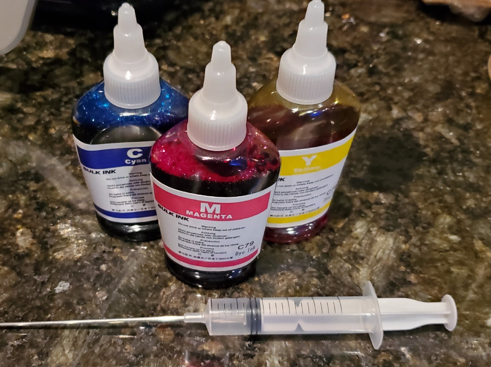 4x 100ML Refill bulk ink kit for HP Canon Lexmark Dell brother inkjet printer