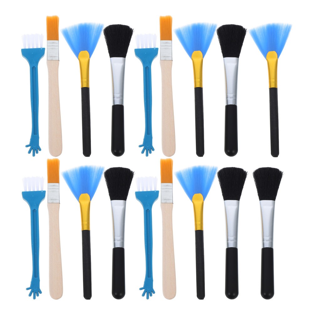 20Pcs Mini Keyboard Cleaning Brushes Durable Plastic Wood Set for Computer Dust