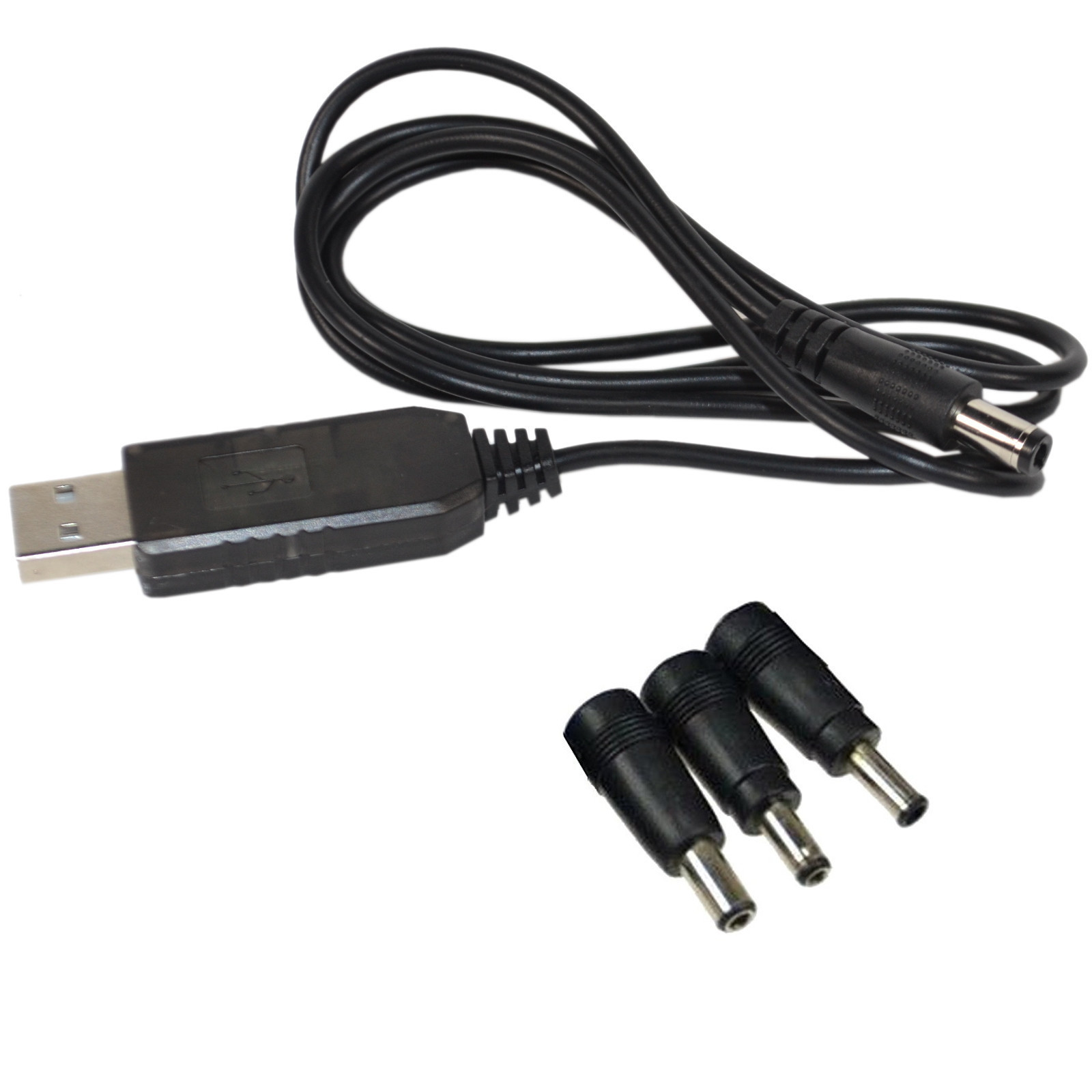 USB to DC 12V 2A Converter Cable Barrel Plug Connector -C+ Cable Cord Lead Wire