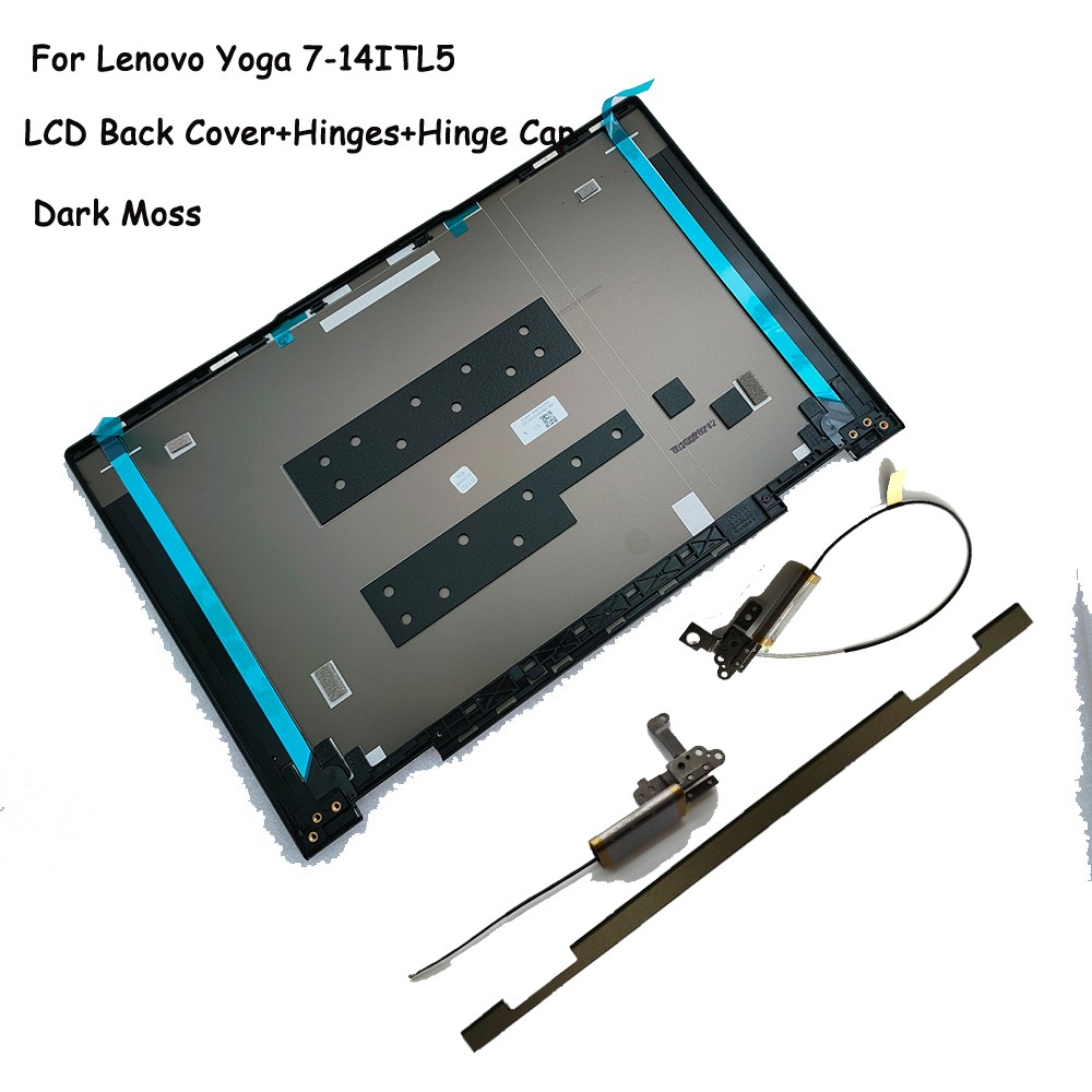 For Lenovo Yoga 7-14ITL5 Back Cover/Hinges/Hinge Cover 5CB1A08844 Dark Moss