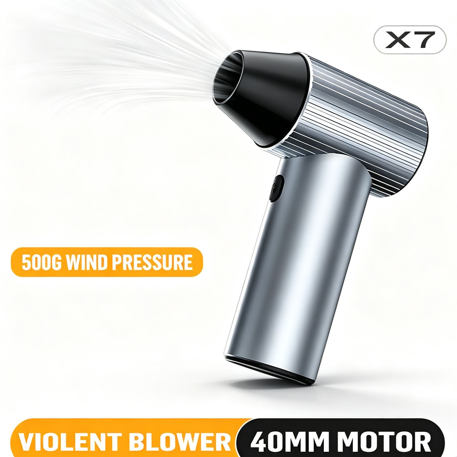 Violent Air Blower 500G Wind Pressure Brushless Motor Turbo Fan With 3 Nozzles