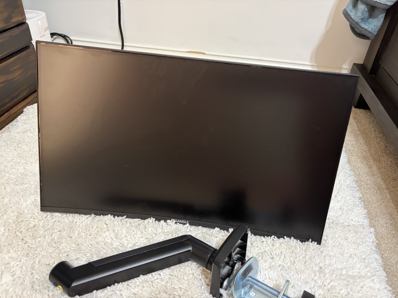 SANSUI 24 Inch Curved Gaming Monitor up to 180Hz MPRT 1ms with Built-in Speaker