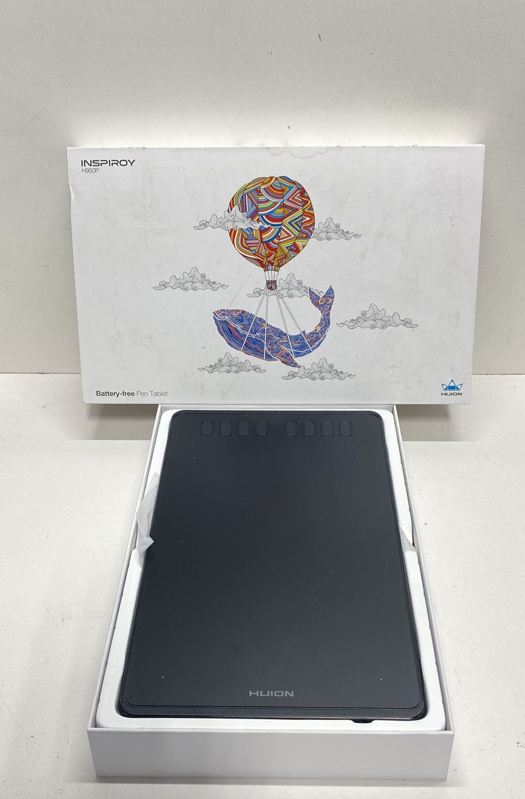 Huion Inspiroy H950P Graphics Drawing Tablet Battery-Free Stylus Black