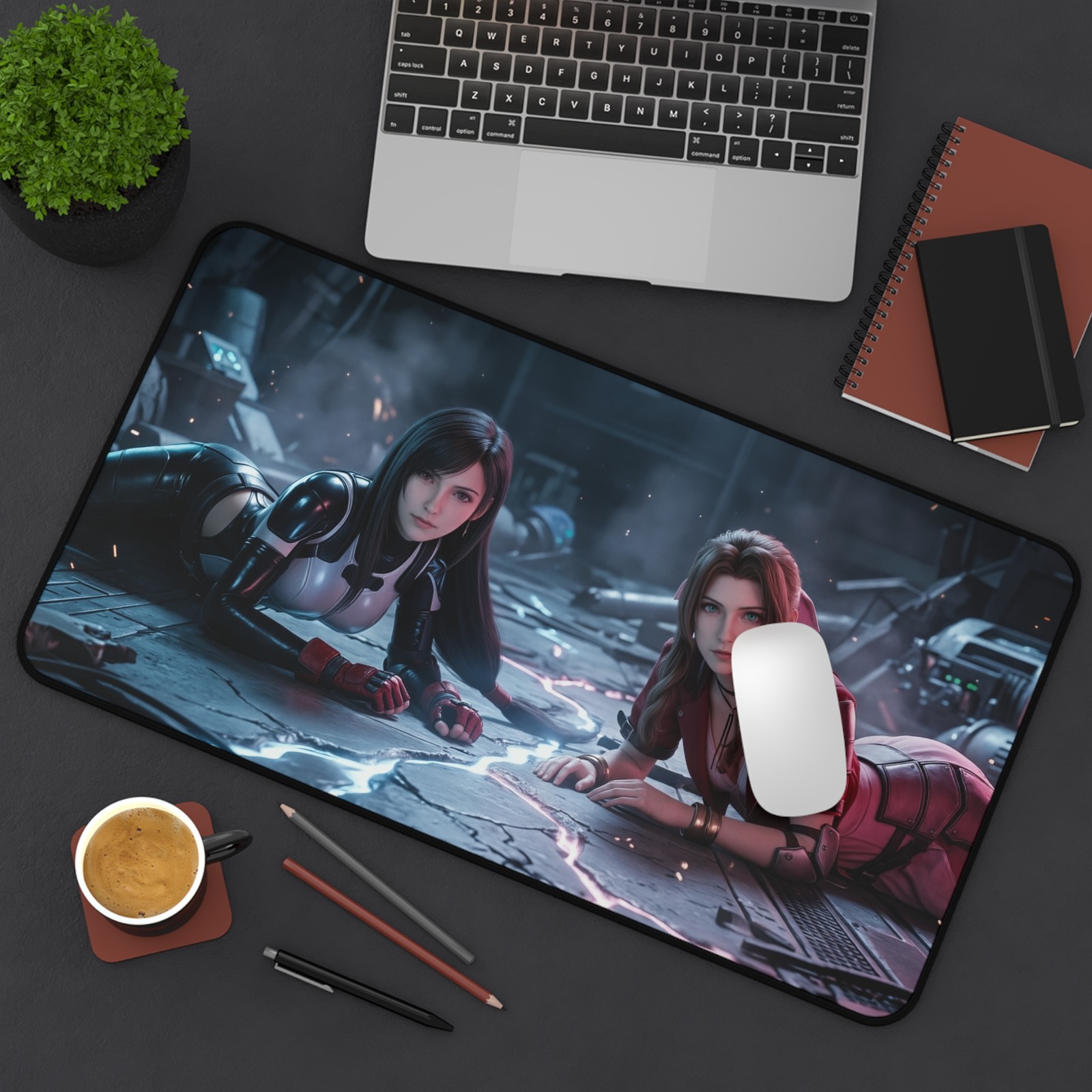 Tifa Aerith Mouse Pad, Final Fantasy Desk Mat, Gaming Pad XL