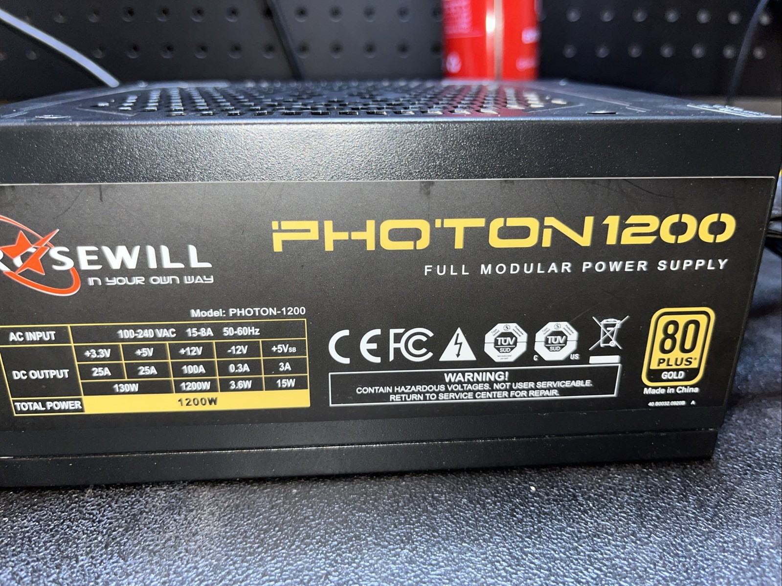 Rosewill PHOTON-1200 80 Plus Gold Gaming Power Supply - Black