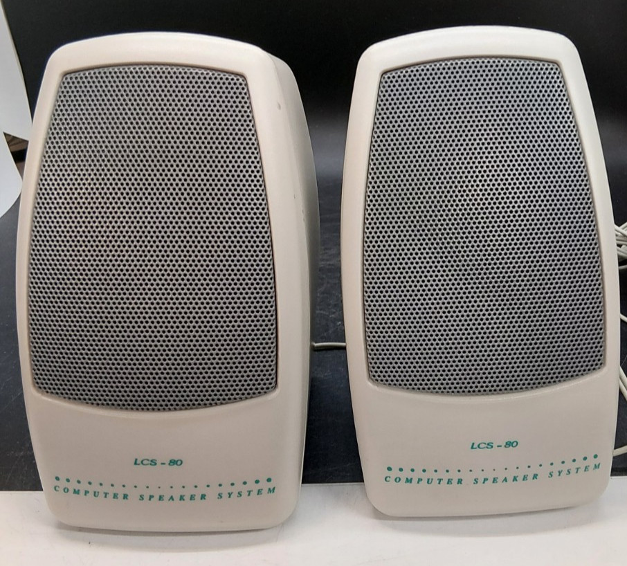 LCS-80 Labtec  Multimedia Computer Stereo Speakers