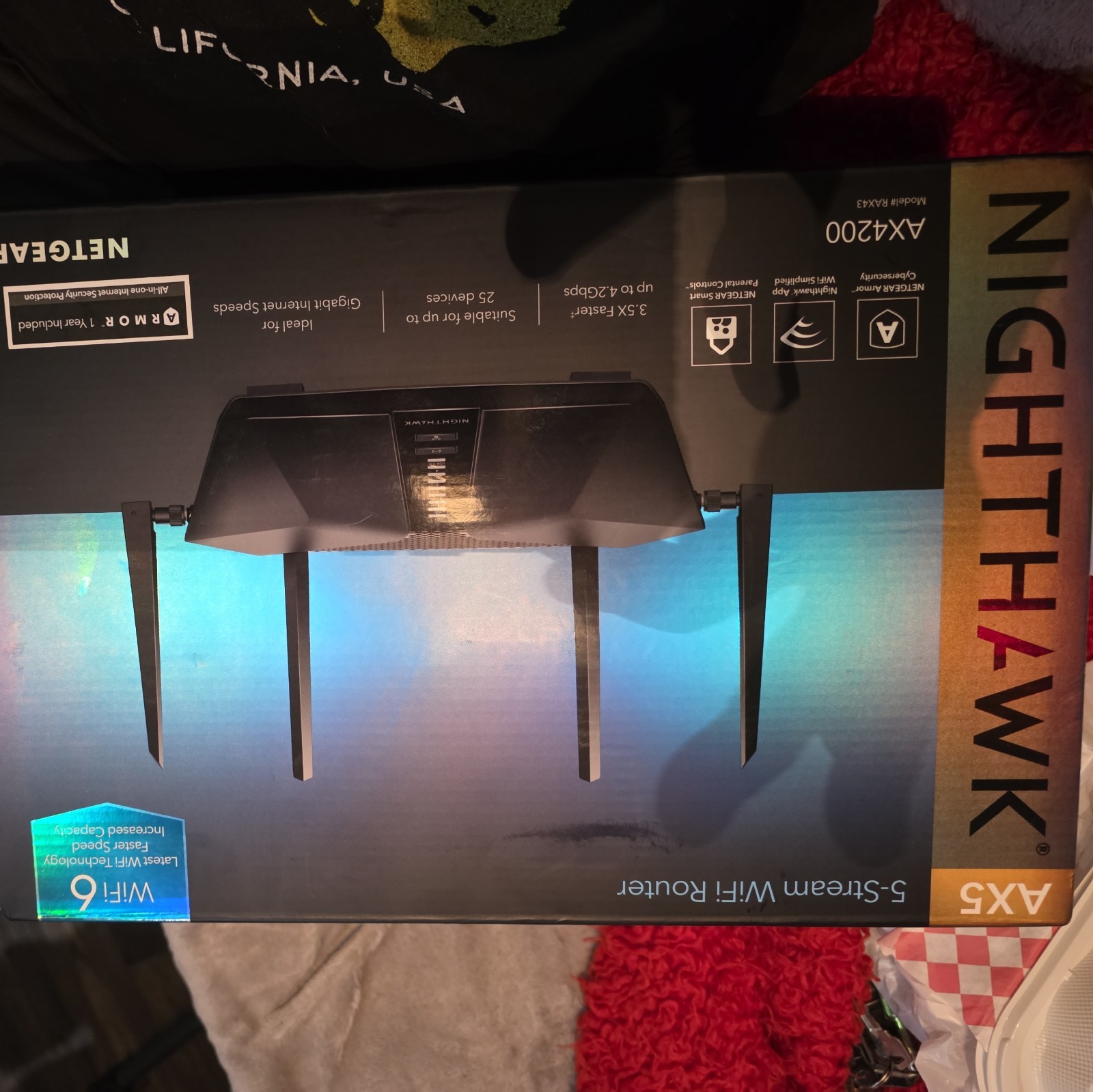 NETGEAR Nighthawk 5-Stream AX5 WiFi 6 Router (RAX43) AX4200 AMAZON RENEWED 