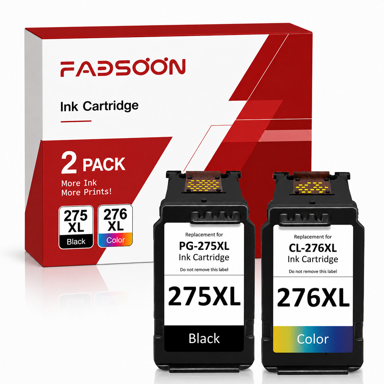 PG-275XL 1BK CL-276XL 1Color Ink Cartridge Set for PIXMA TS3500 TS3520 TS3522