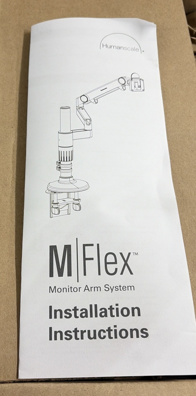 Humanscale M/Flex Monitor Arm System (White/Silver)