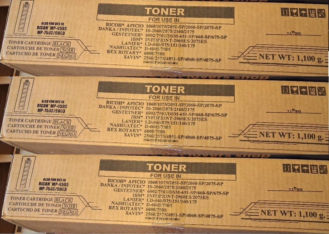 Sealed Ricoh Type 6110D 6210D Katun Compatible Toner 841332 1060 1075 2051 etc