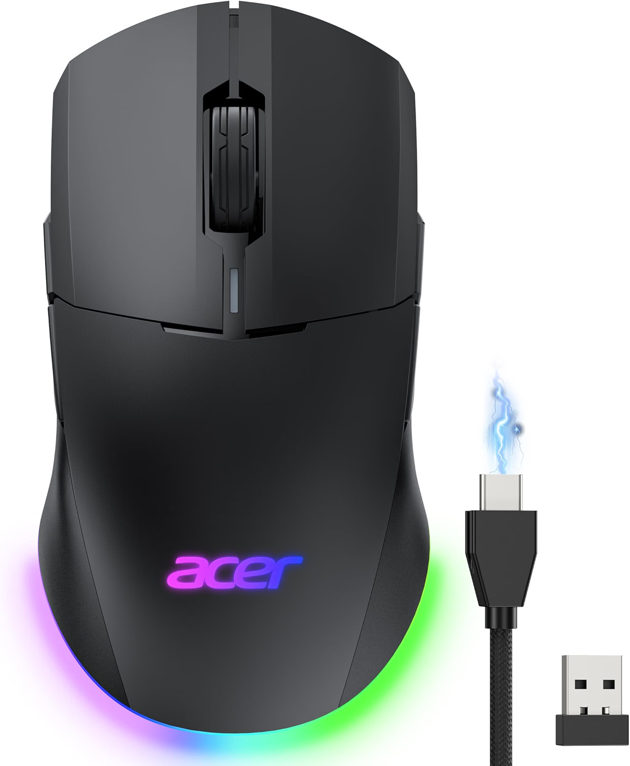 Acer Dual-Mode 2.4GHz Wireless & Wired Gaming Mouse OMR279 -  24,000 DPI - NIB