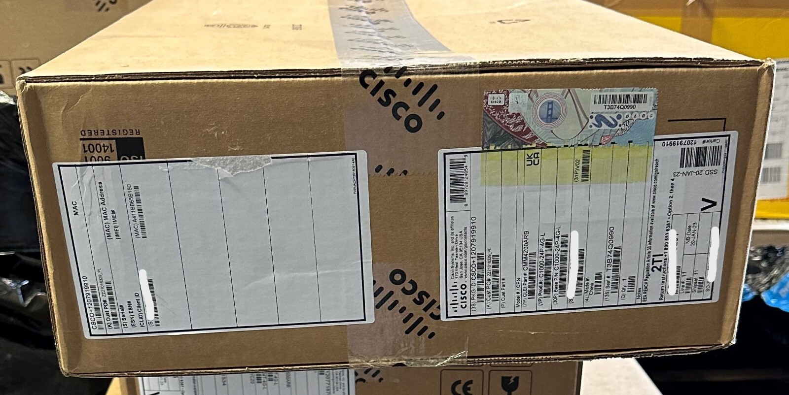 New Sealed Cisco C1000-24P-4G-L 24 Ports PoE Switch