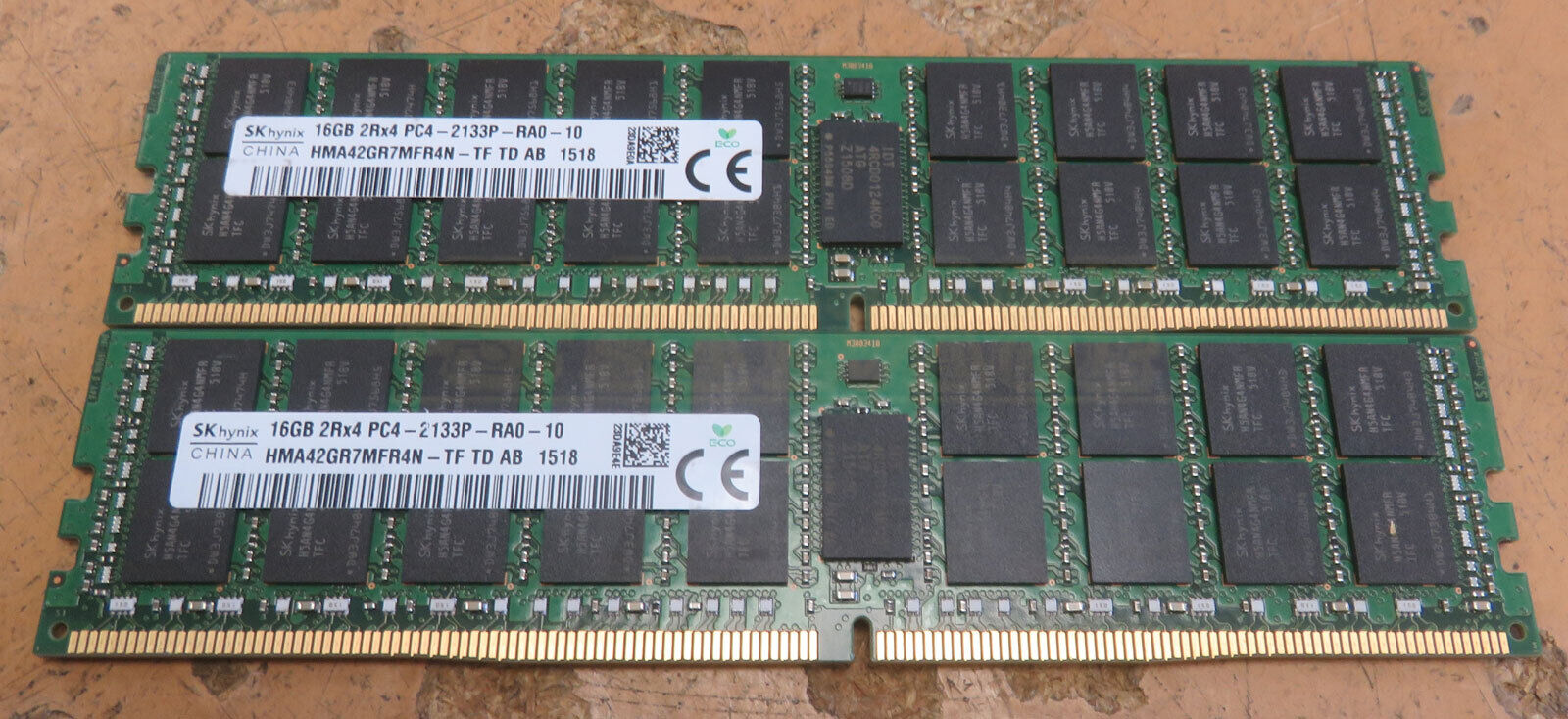 Hynix 2 x 16GB DDR4 2Rx4 PC4-2133P Server Memory RAM HMA42GR7MFR4N-TF