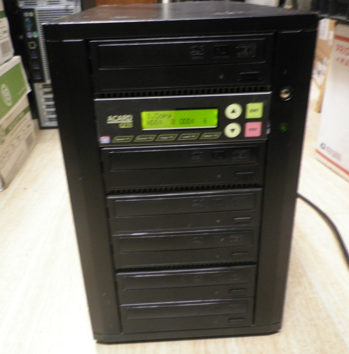 Acard technology pro 1 to 5 disk multi recorder DVD CD Burner duplicator