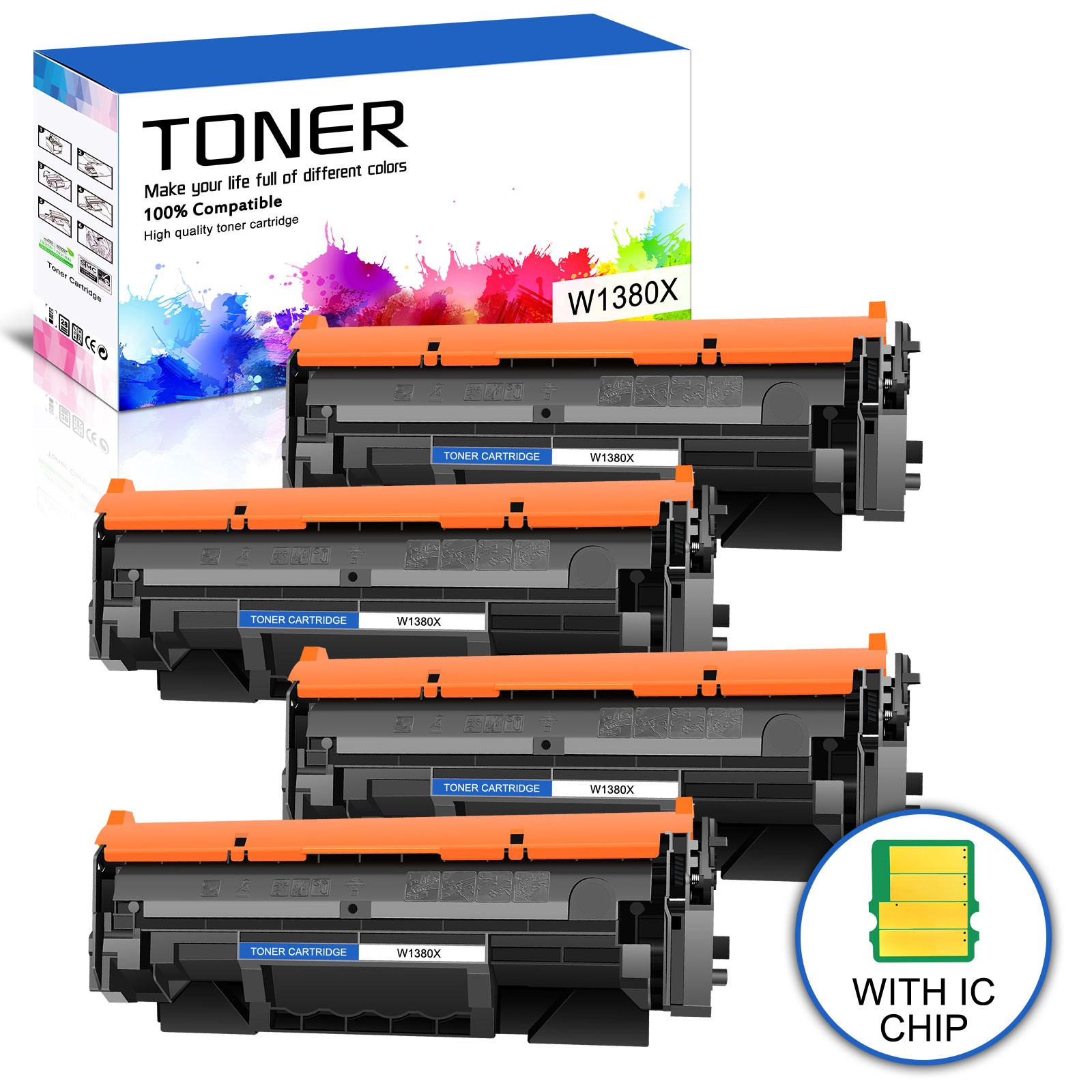 [ New Chip ] W1380X Toner Cartridge for 138X HP LaserJet Pro 3001dw MFP 3101fdw