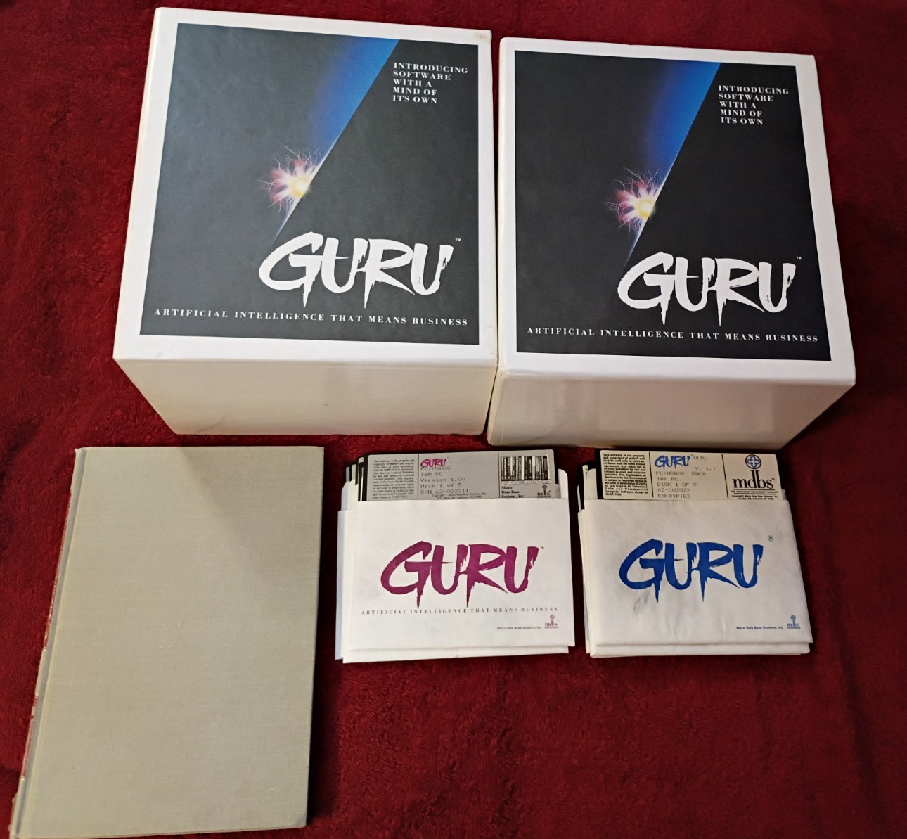 GURU Artificial Intelligence That Means Business Menu, Command, & Manuals in Box