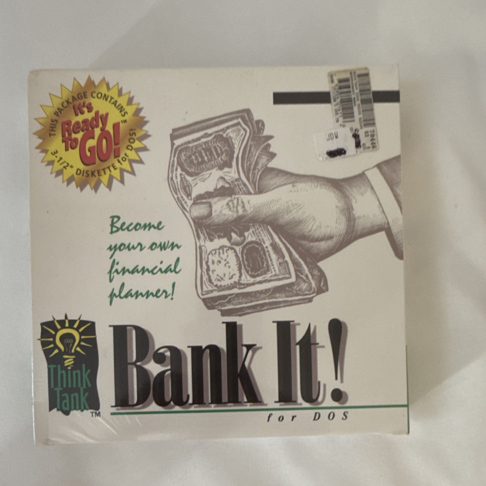 Think Tank Bank It for DOS Personal Finance MS-DOS 3.3 3.5" Floppy 512K RAM