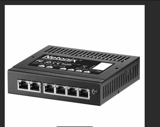Netonix - WS-6-MINI - Netonix 6-Port Mini Managed Passive PoE Gigabit Switch
