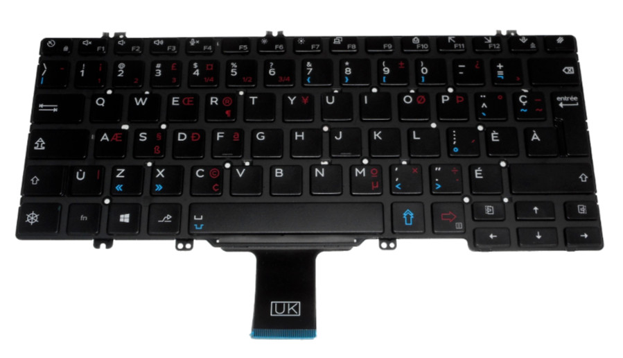 New OEM Dell French Canadian Non-Backlit Laptop Keyboard P/N: 146VN 0146VN