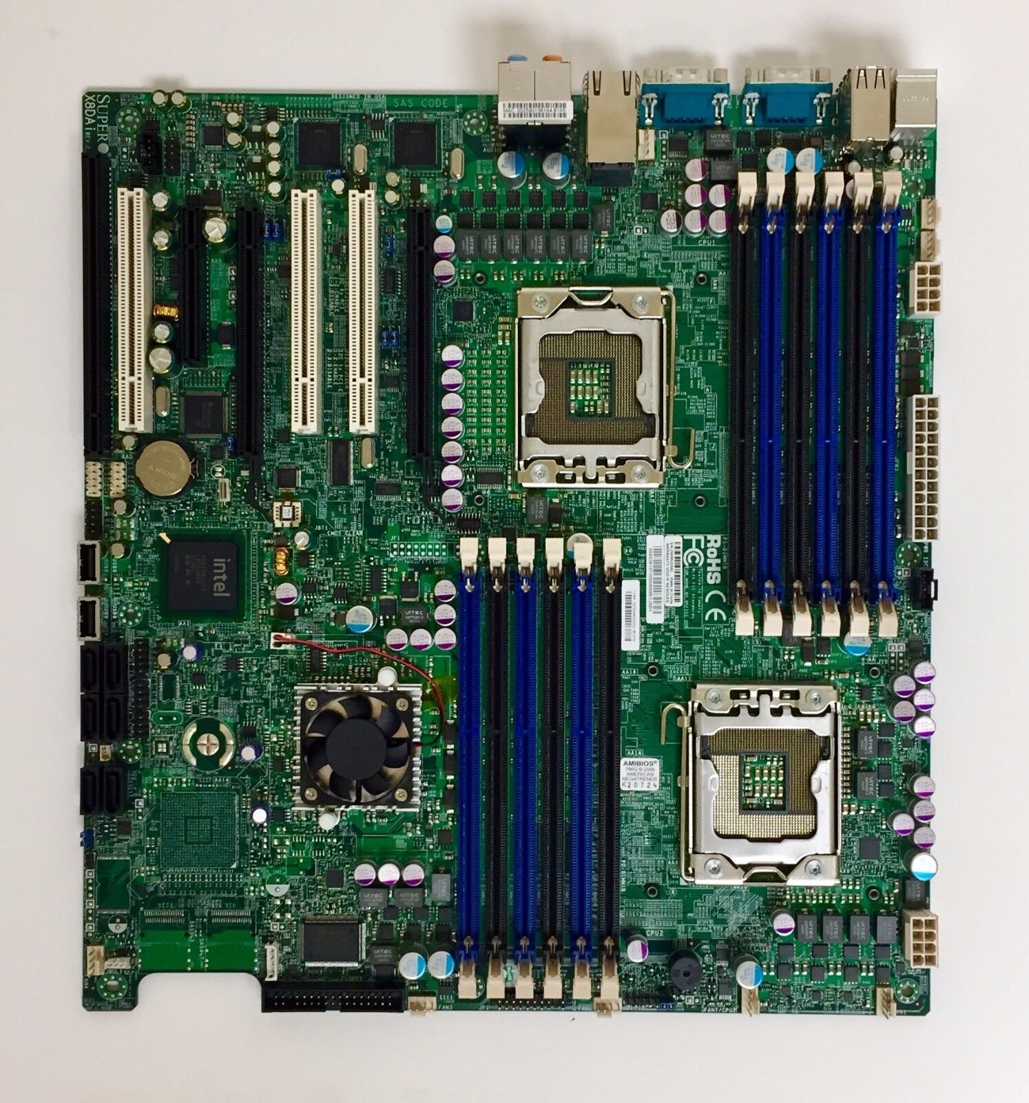 Supermicro X8DAi Rev 2.01 Motherboard Intel Xeon LGA 1366 DDR3 E-ATX I/O 2xE5530