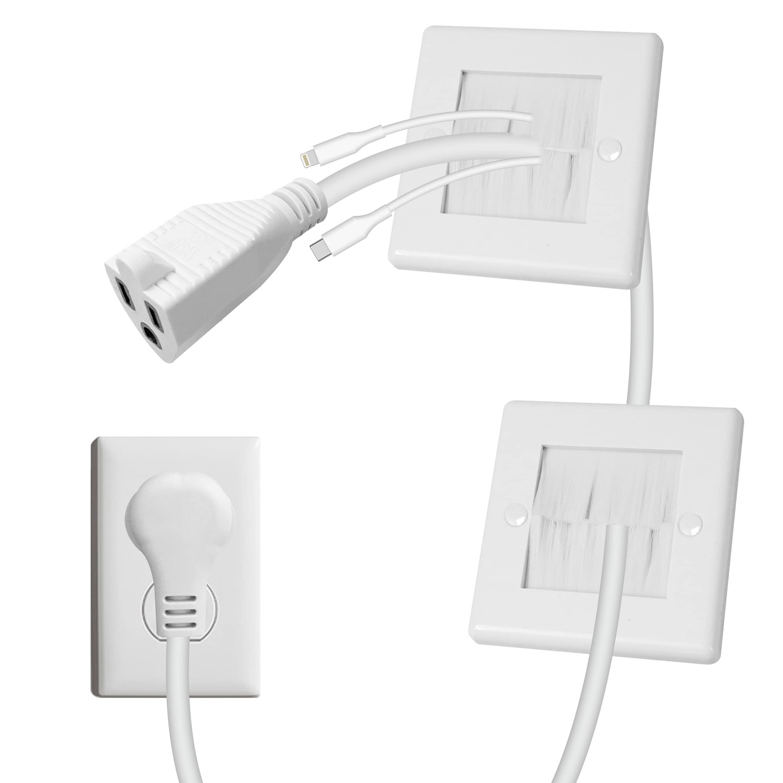 In Wall Cable Management Kit Tv Cord Hider For Wall Mounted Tv Includes 6ft Tv C