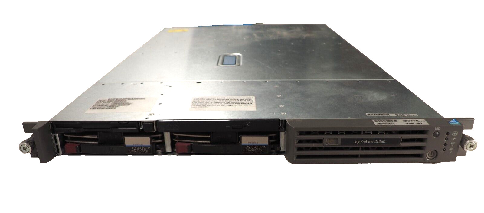 Vintage HP ProLiant DL360 G3 2*Xeon 2.8GHz 1GB RAM 2* IDE 72GB HDD 325W PSU Serv