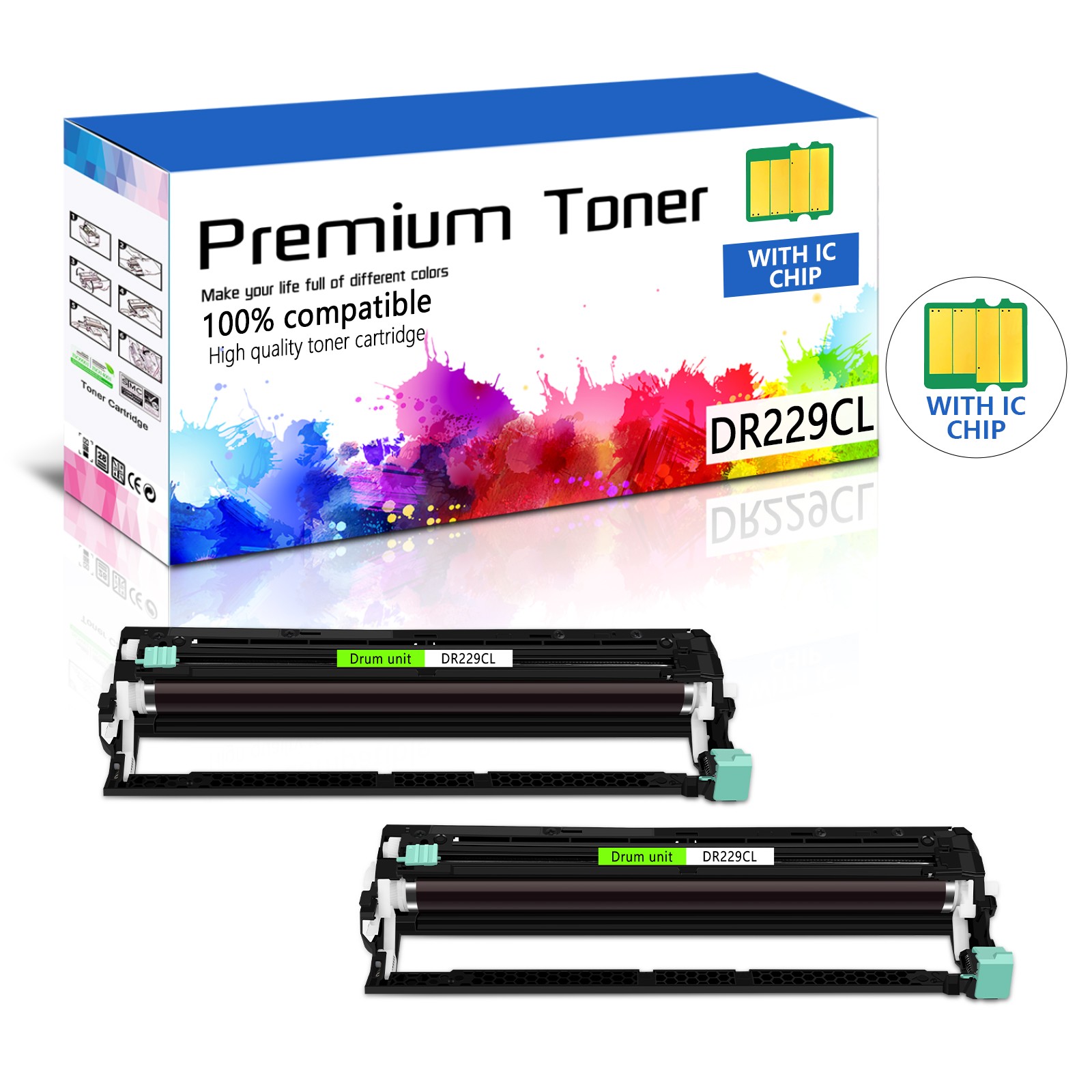 2PK DR229CL DR-720 Drum Unit for Brother DCP-8110DN 8155DN 8250DN HL-5445D 5470D