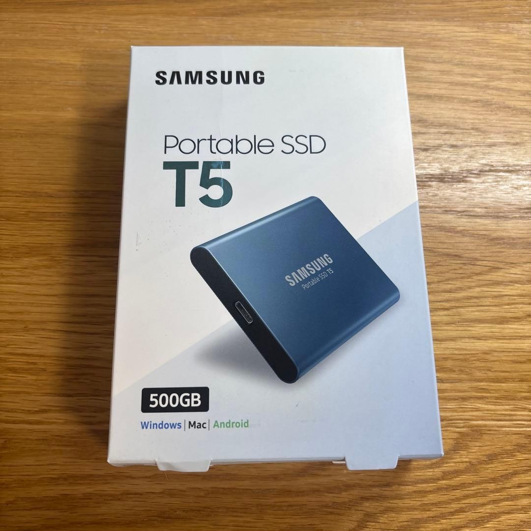 Samsung Portable SSD T5 500GB External USB-C High Speed Storage Unused