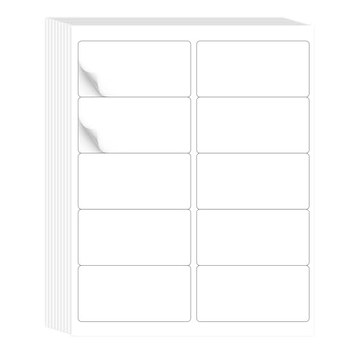 2" x 4" Mailing Labels 10 per Sheets Total 300 Labels, Printable White 