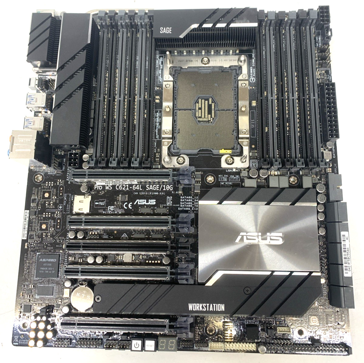 ASUS Pro WS C621-64L SAGE/10G EATX Motherboard LGA3647 DDR4 Dual LAN