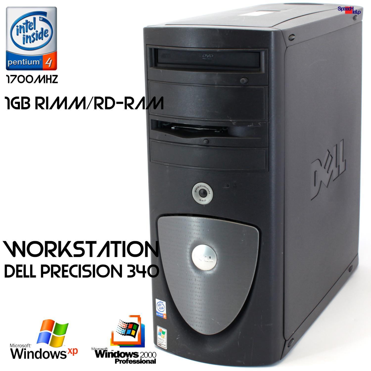 Profi Workstation Dell Precision Ws 340 1Gb Rdram Rimm Computer Pc Server Matrox