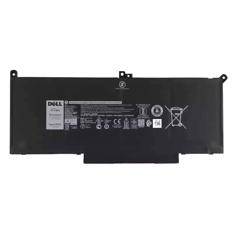 Genuine OEM Dell Battery 60Wh F3YGT 2X39G For Latitude E7280 E7380 E7480 DM3WC