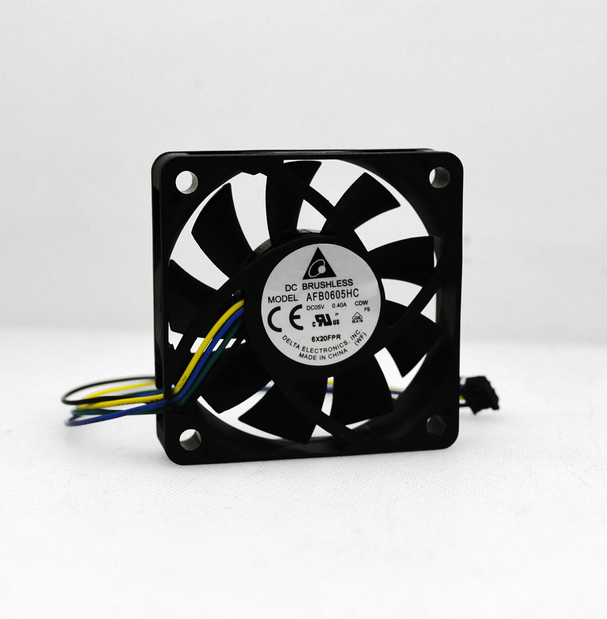 Delta High Speed 5V PWM Fan 60x60x13mm 4-Pin Connector AFB0605HC-CDW