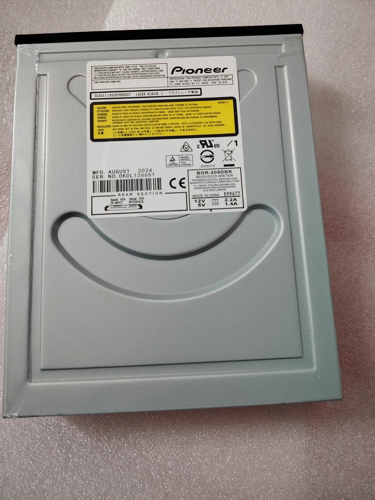 Blu-ray burner 16x BDR-S09 XLB/209 compatible Pioneer