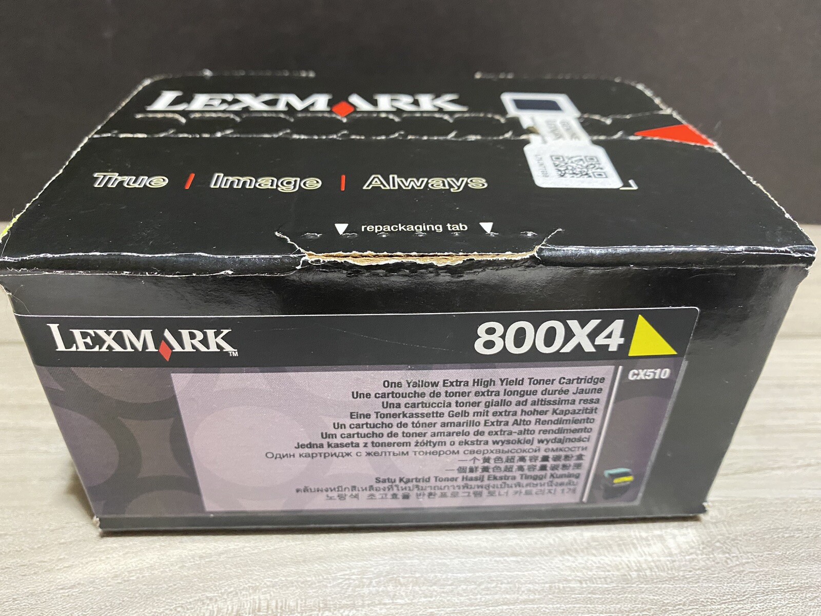 Lexmark 80C0X40 (800X4) Extra High Yield Yellow Toner Cartridge Genuine OEM