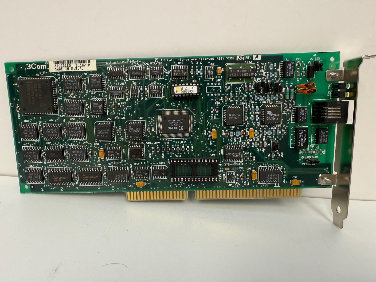 3COM 3C507-TP ETHERLINK 16 TP 16 BIT ISA ADAPTER EL16/TP ETHERNET WITH WARRANTY