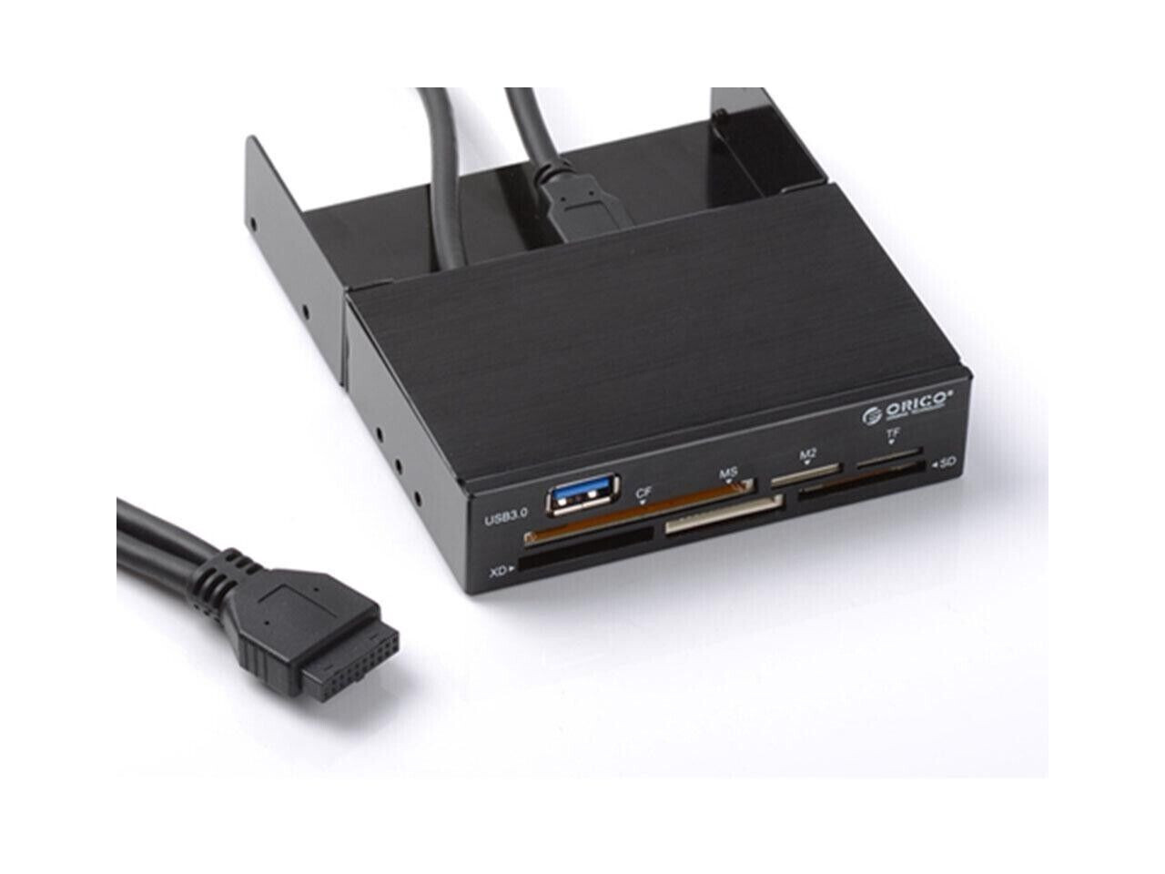 ORICO Aluminum 3.5" Internal USB 3.0 Card Reader 19-PIN USB 3.0 Cable