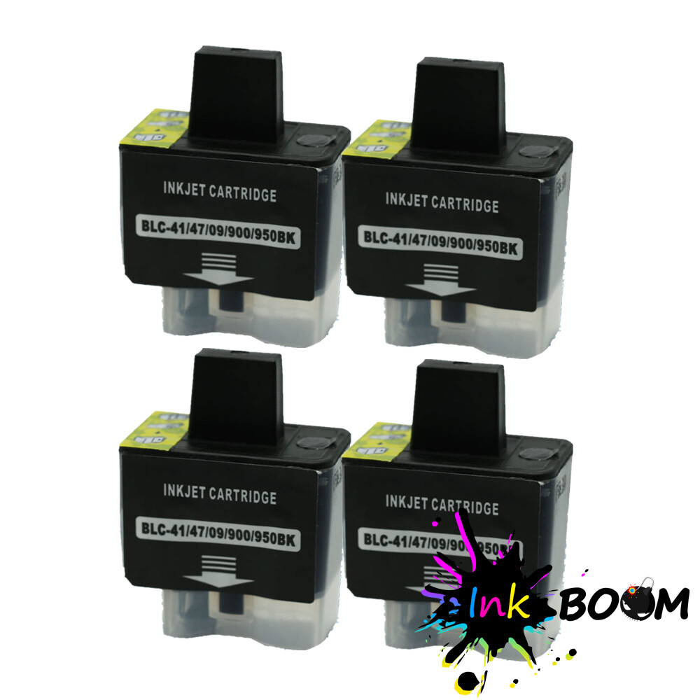 4BK Ink Cartridge fits Brother LC41 MFC-210C 3240C 420CN 5840CN IntelliFax-2440C