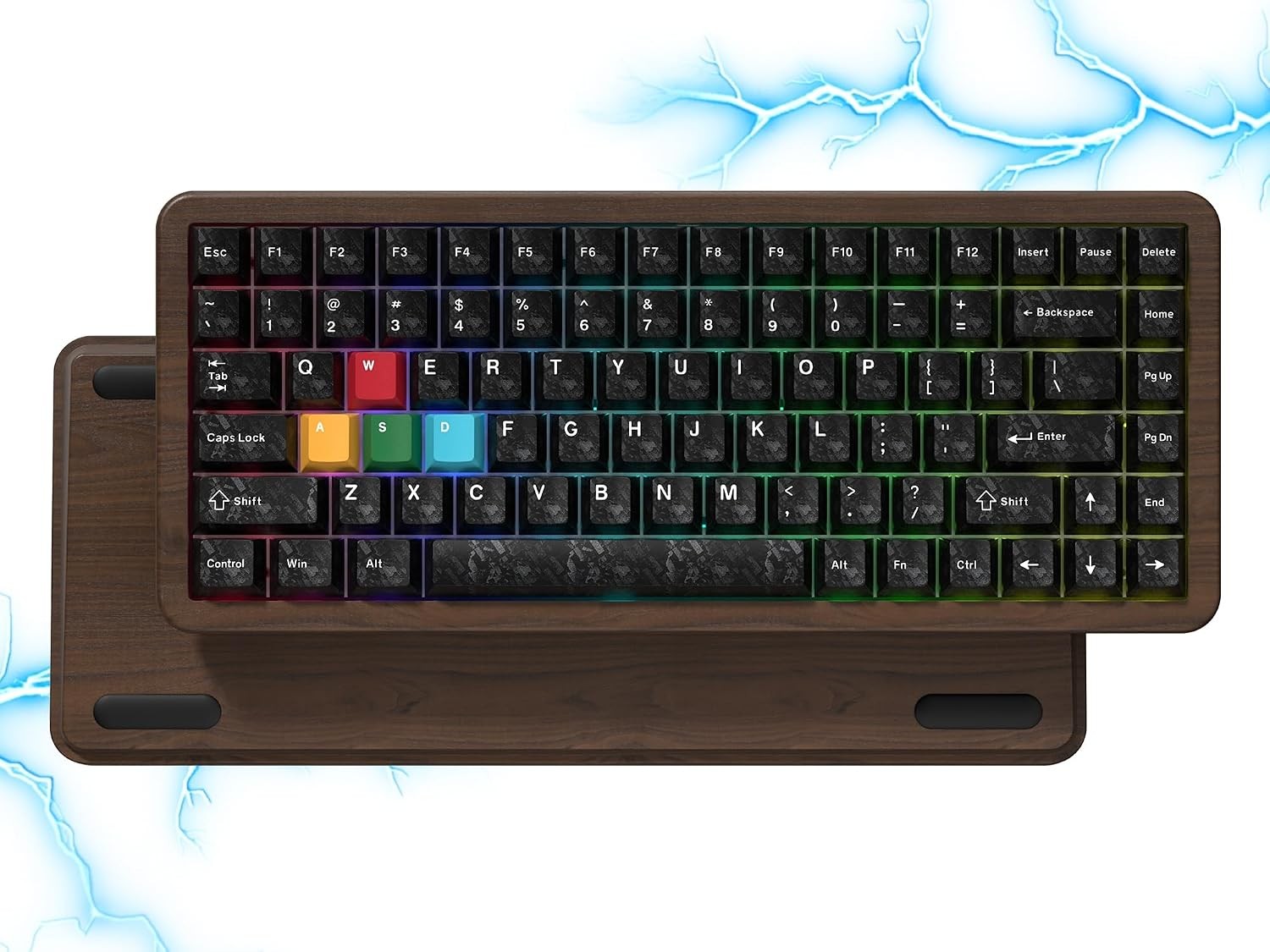 Womier WD75 HE 75% Wireless Mechanical Keyboard Wood Magnetic Hall Effect Switch