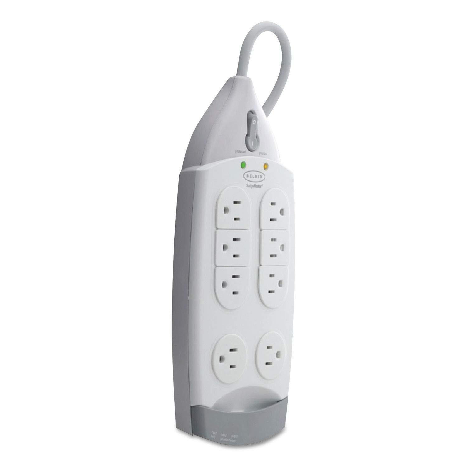 Belkin SurgeMaster Home Series Surge Protector, 7 AC Outlets, 12 ft Cord, 1,045