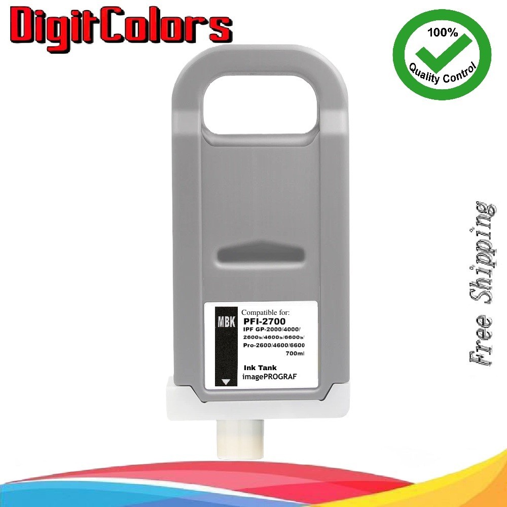 PFI-2700 Matte Black Ink Cartridge for Canon IPF GP-2000 GP-4000 PFI2700MBK