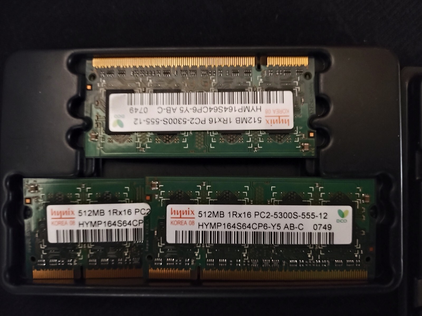 DDR2 RAM Lot of Hynix, Samsung, Micron Mixed 512MB, 1GB & 2GB SO-DIMM modules